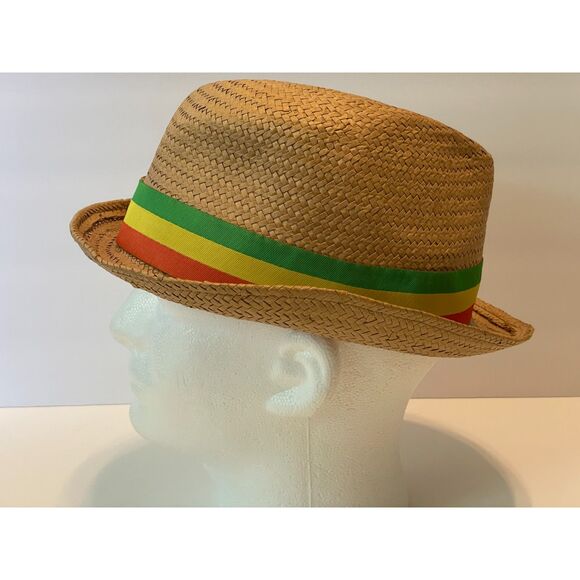 Zion Rootswear Bob Marley Straw Fedora Hat - Picture 2 of 8